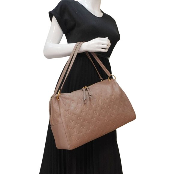 Louis Vuitton Ponthieu MM Empreinte Leather Shoulder Bag Taupe - Picture 2 of 16